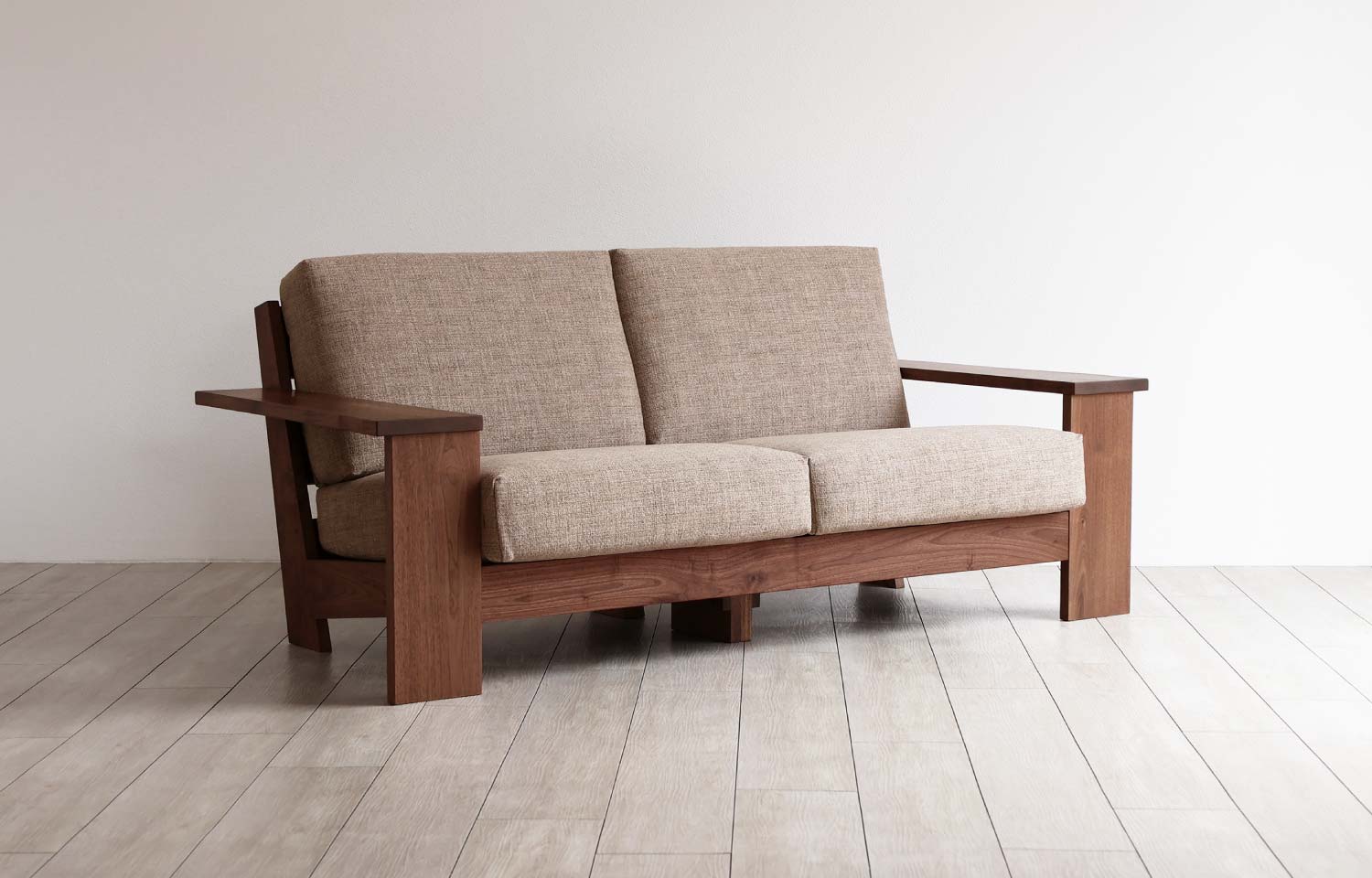 Sofá 3 Lugares Madeira Maciça